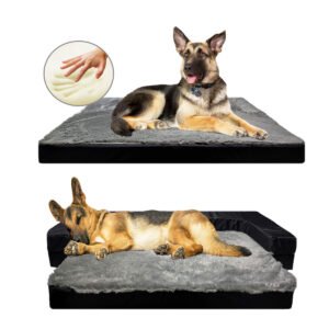 Sofá Cama Plegable Mascota Perro En Viscoelástica Memory Foam - Raza grande